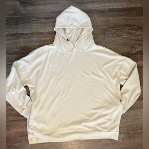 ACTA Hoodie Large Neutral Cream Hooded Sweatshirt oversized softest